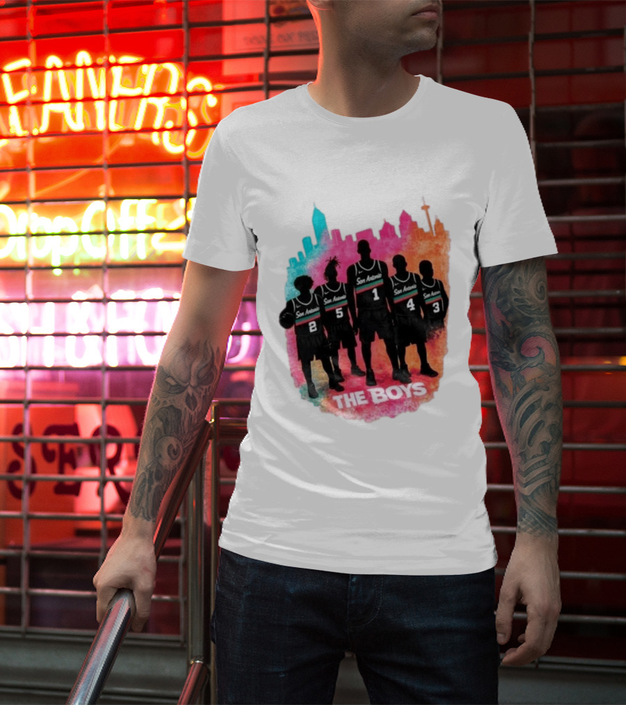 San Antonio Splash Hoops Skyline The Boys T-Shirt