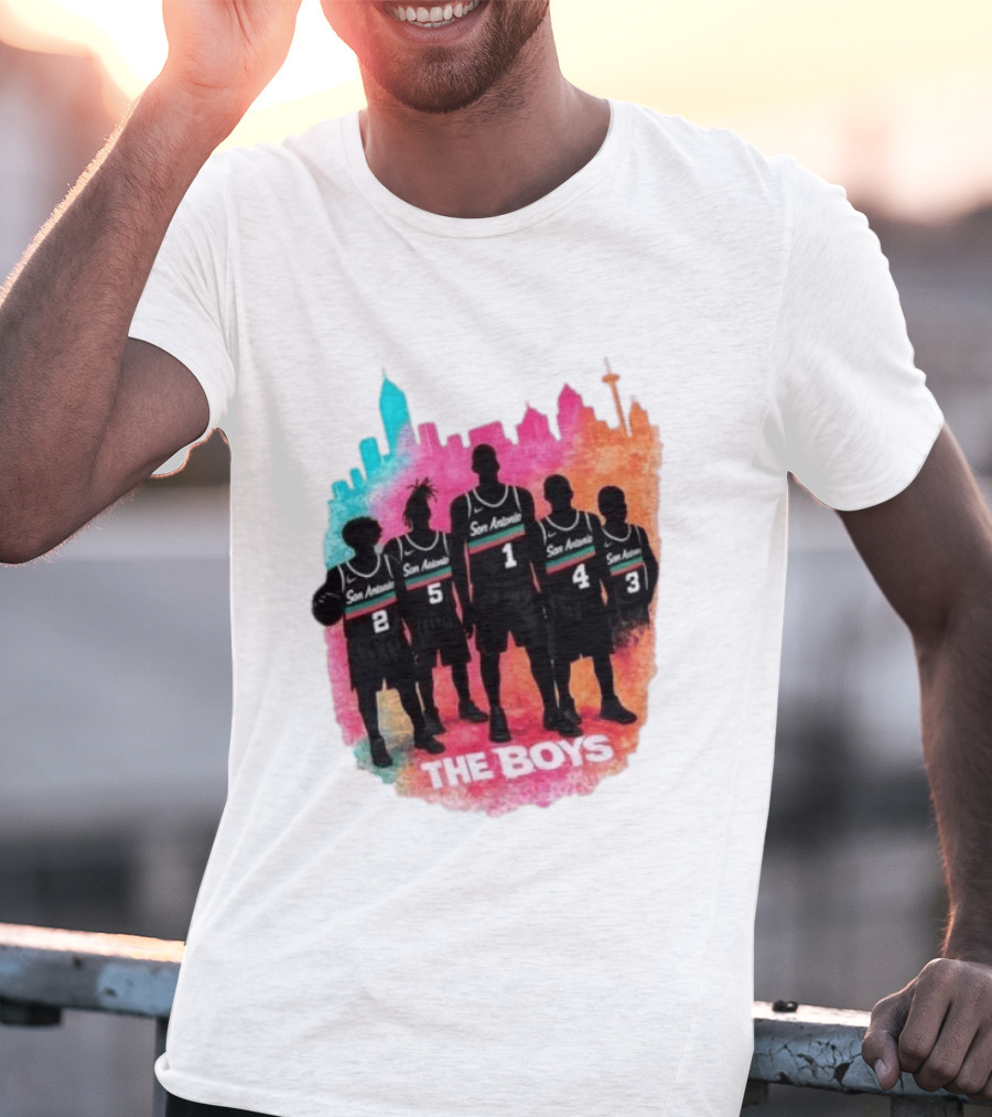 San Antonio Splash Hoops Skyline The Boys T-Shirt