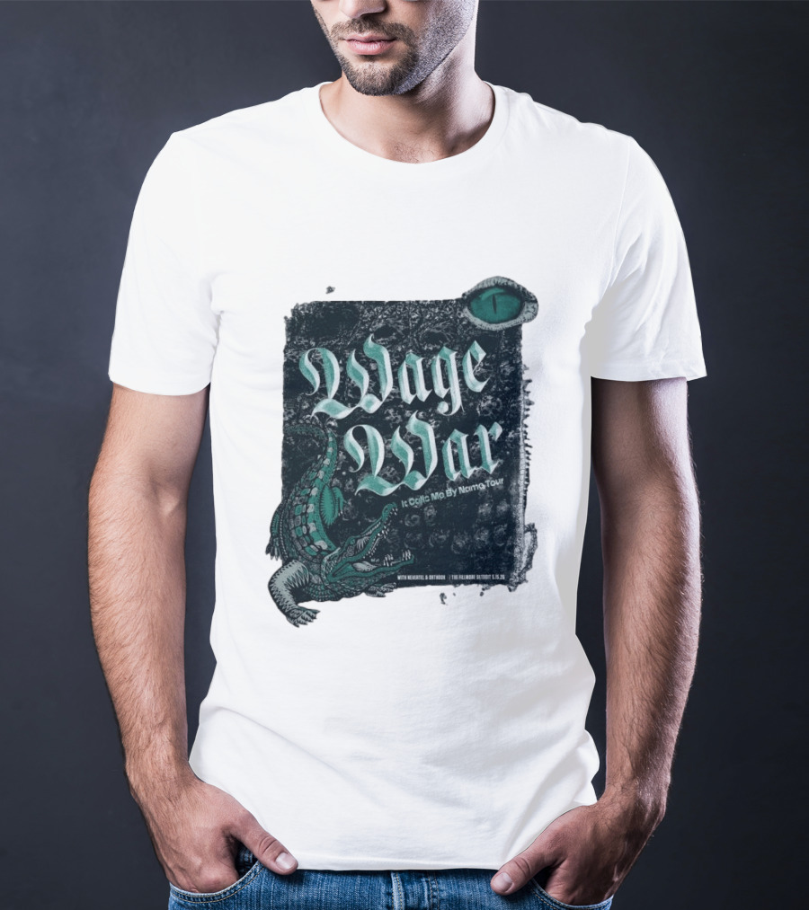 Wage War It Calls Me By Name Tour Detroit MI May 15 2026 Alligator Eye T-Shirt