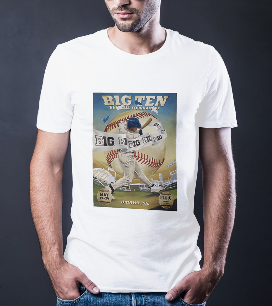 Big Ten Baseball Tournament 2026 Omaha May 19 24 T-Shirt