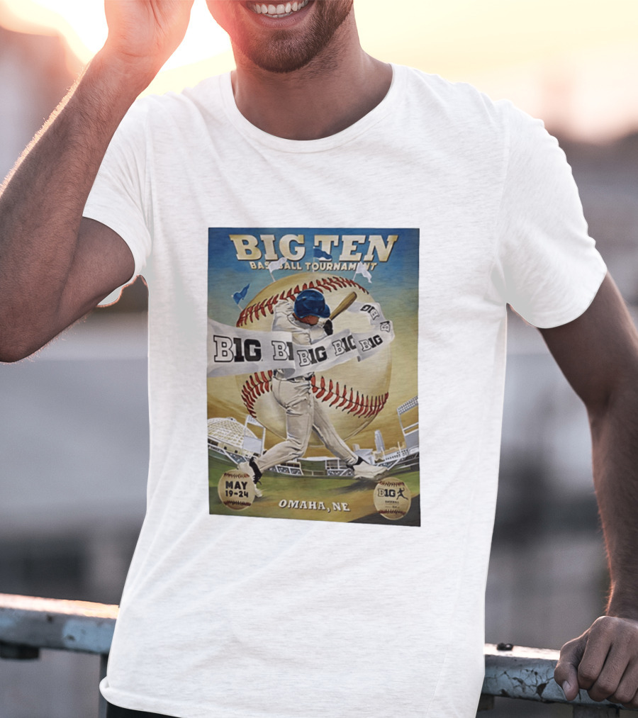 Big Ten Baseball Tournament 2026 Omaha May 19 24 T-Shirt