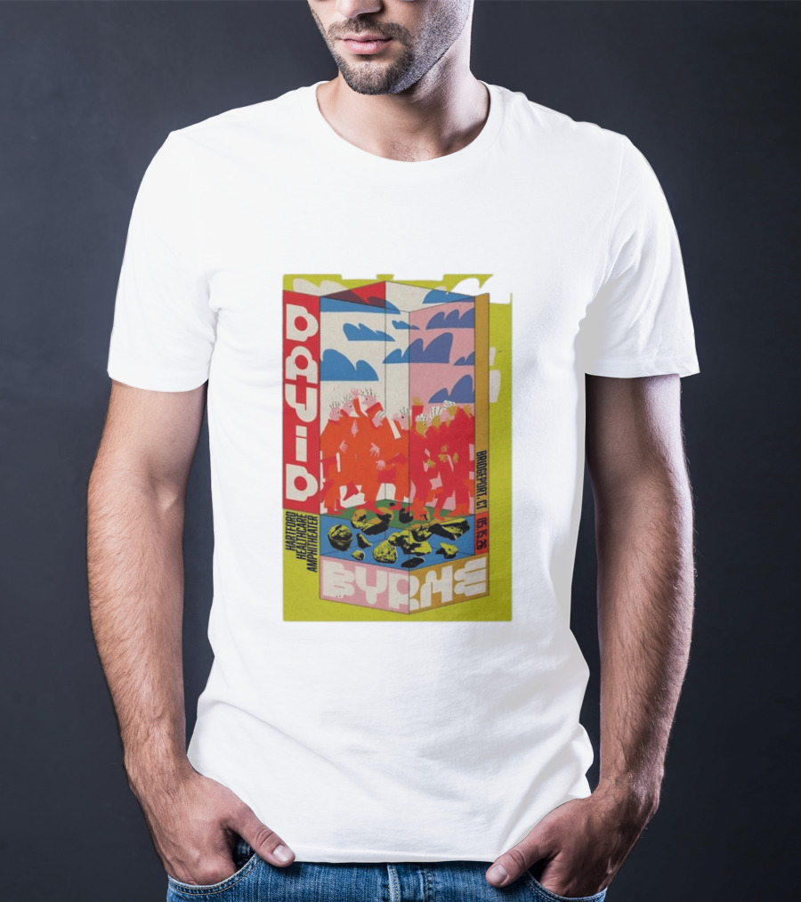 David Byrne Hartford Healthcare Amphitheater Bridgeport CT May 15 2026 Tour T-Shirt