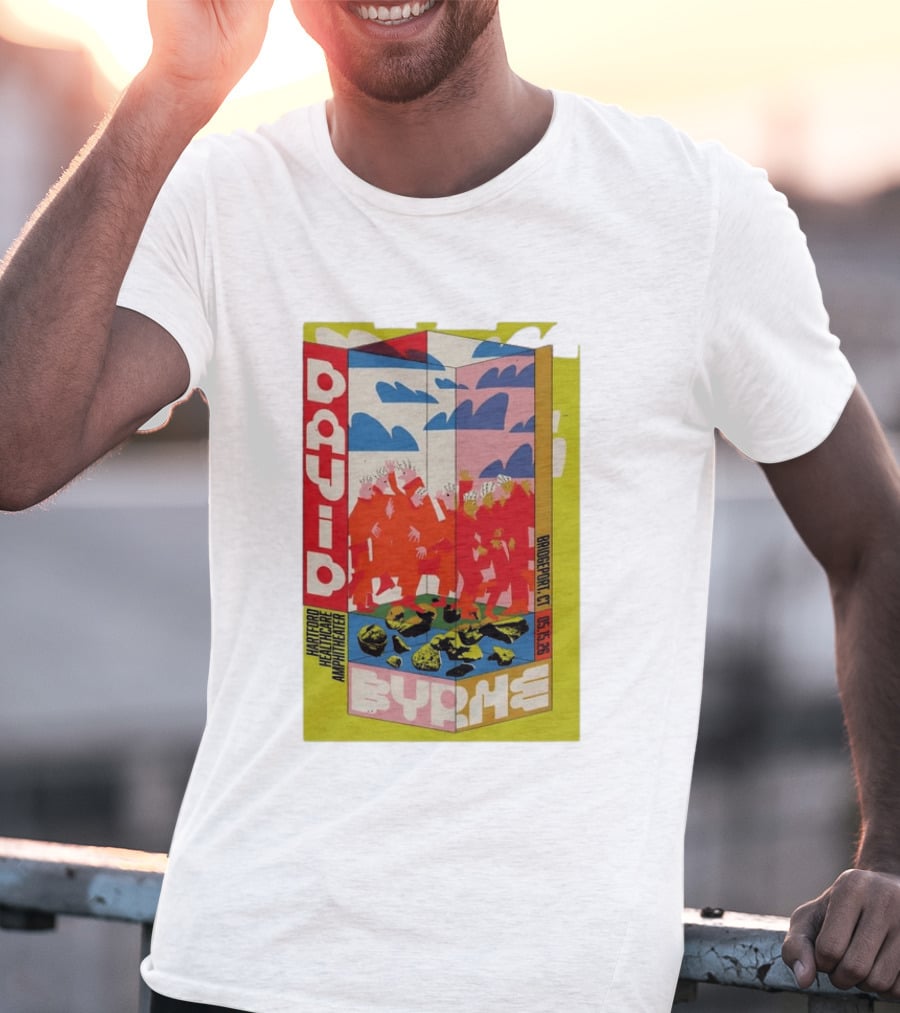 David Byrne Hartford Healthcare Amphitheater Bridgeport CT May 15 2026 Tour T-Shirt