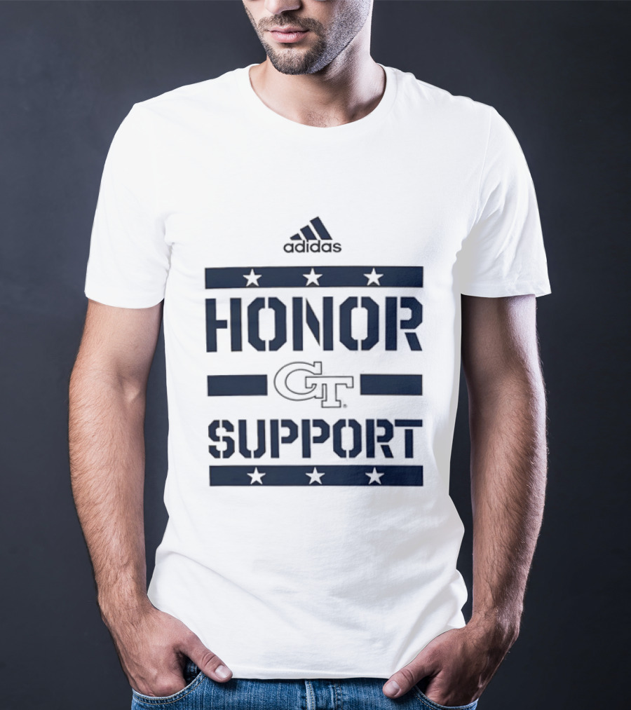 Adidas Georgia Tech GT Honor Support Stars T-Shirt