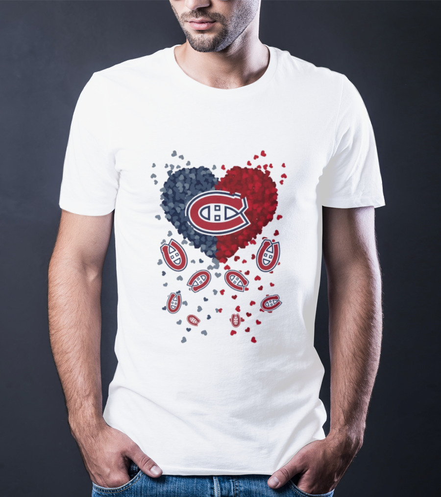 Montreal Canadiens Heart NHL 2026 Team Pride T-Shirt
