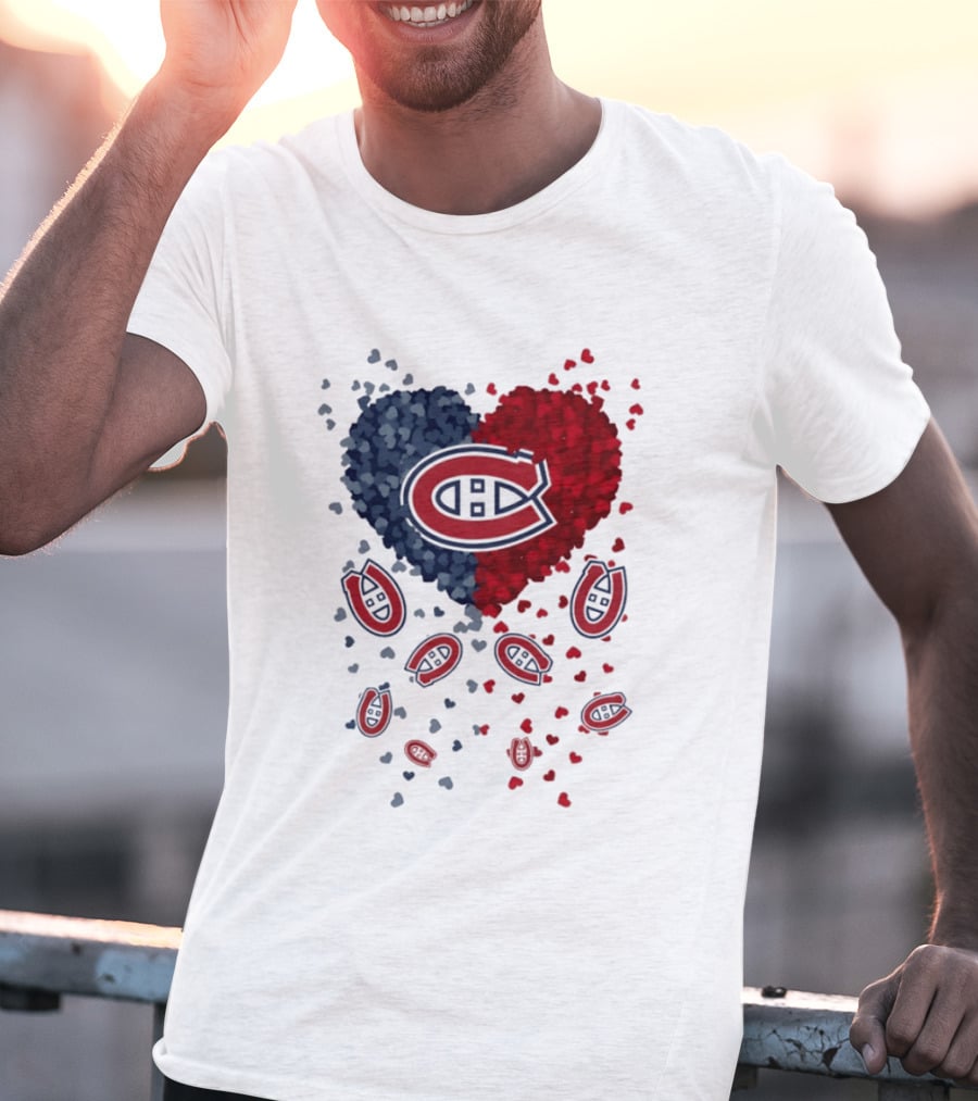 Montreal Canadiens Heart NHL 2026 Team Pride T-Shirt