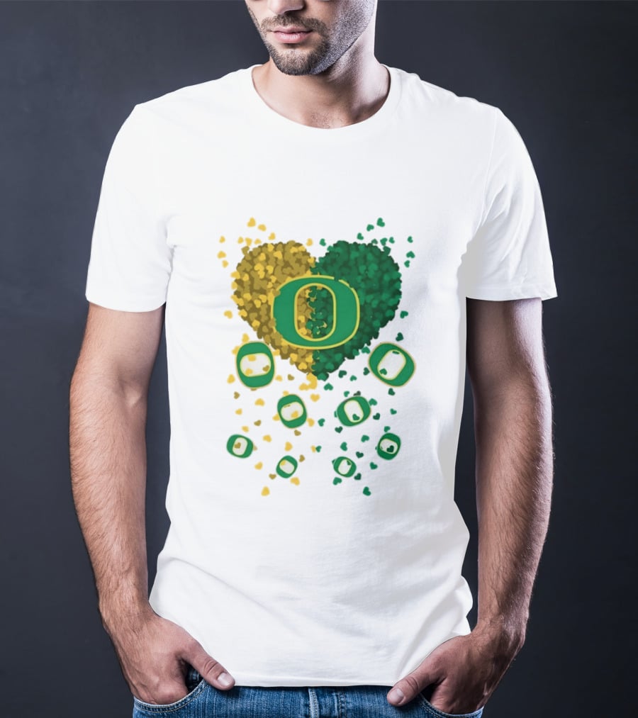 Oregon Ducks Football Heart 2026 T-Shirt