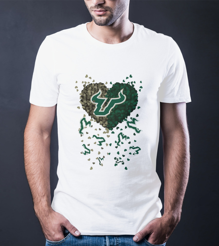 Heart Of South Florida Bulls 2026 Camo Green Bulls Fans T-Shirt