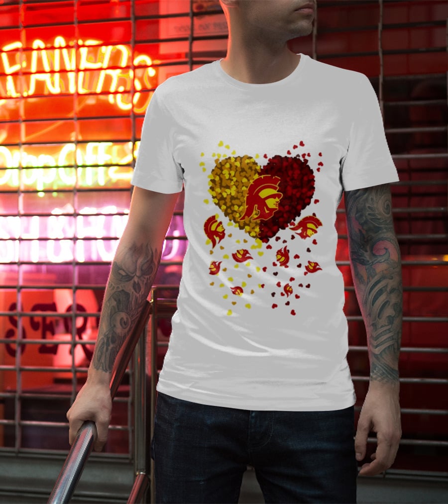 USC Trojans Heart Football 2026 Fan T-Shirt
