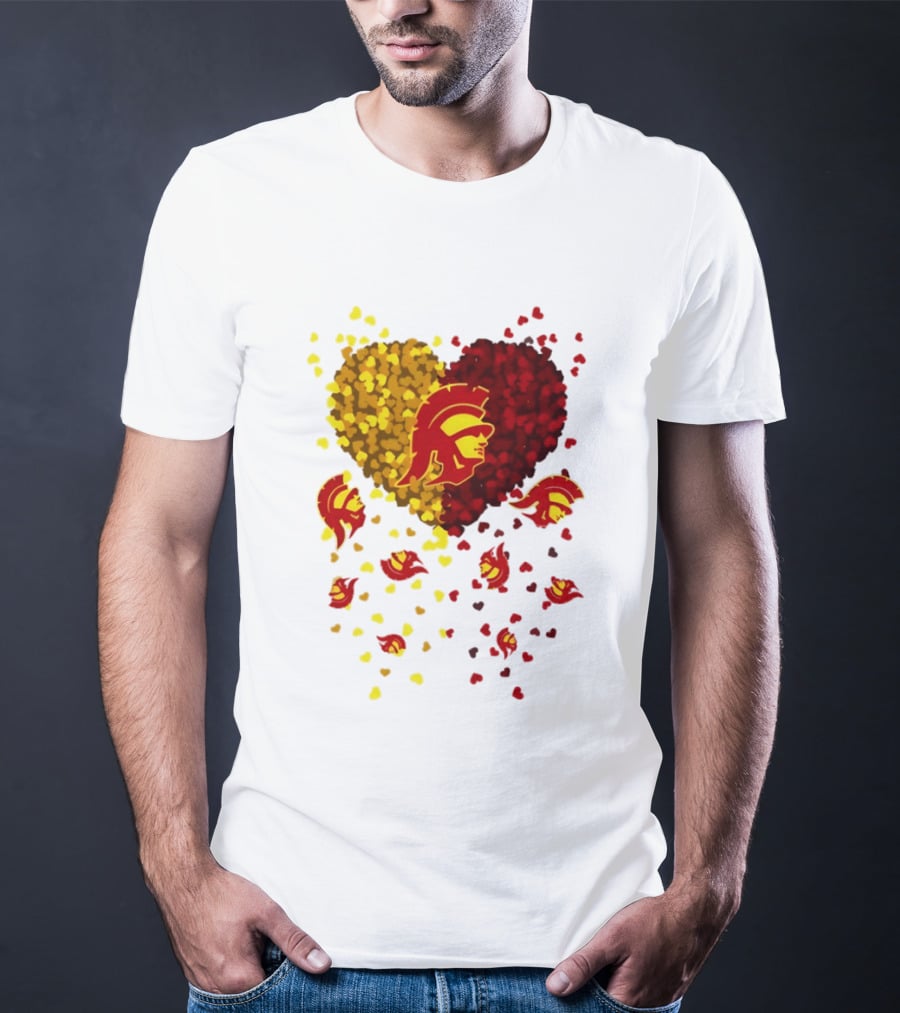USC Trojans Heart Football 2026 Fan T-Shirt
