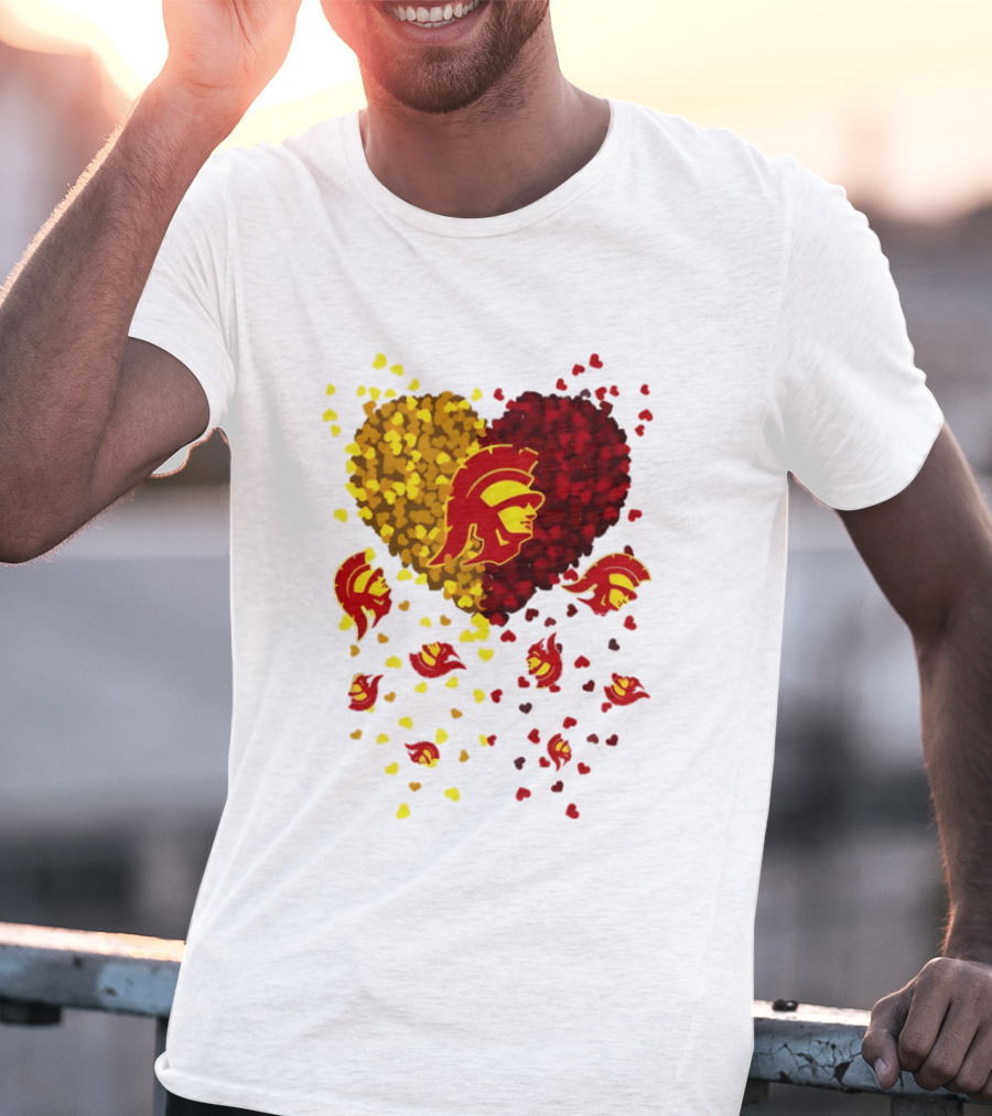 USC Trojans Heart Football 2026 Fan T-Shirt