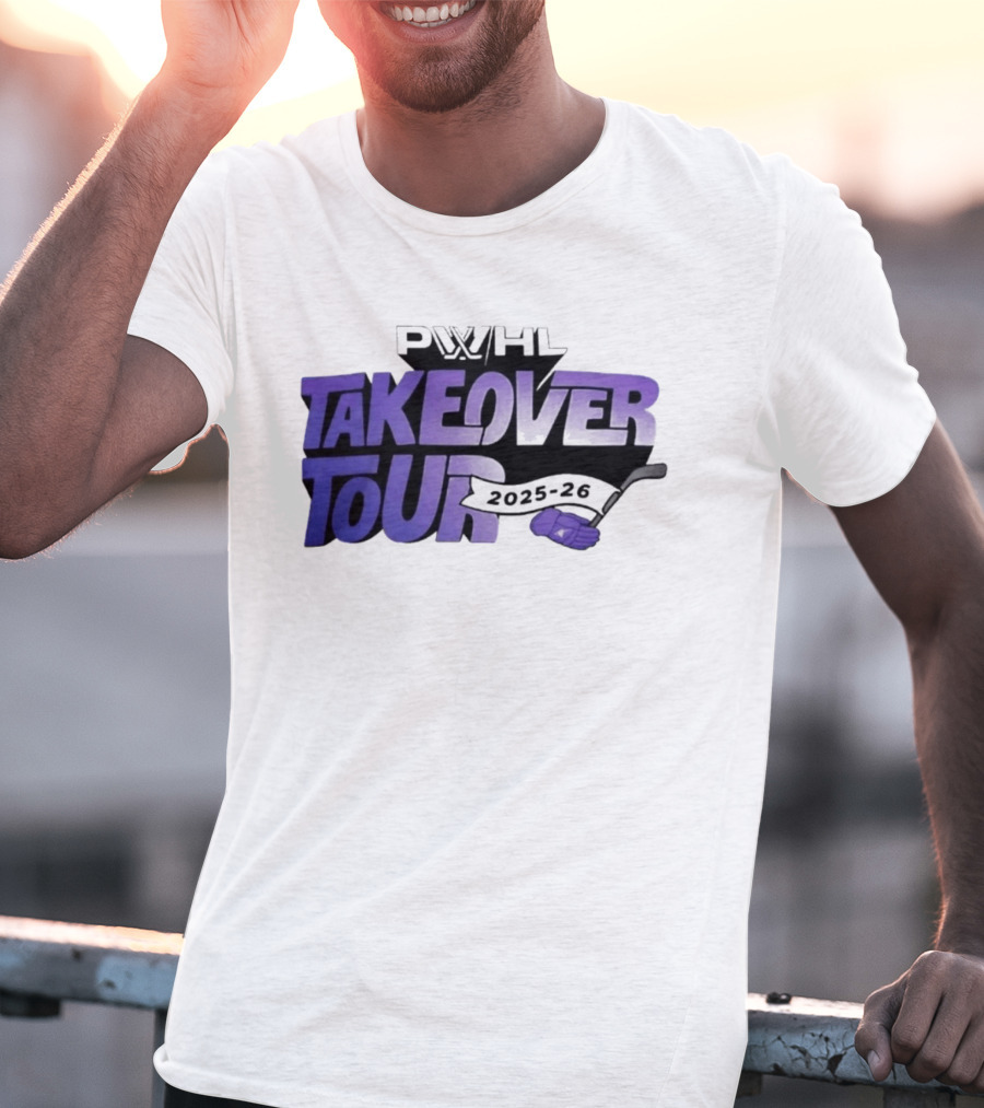 PWHL Takeover Tour 2025 26 Hockey Sideline Royalty T-Shirt