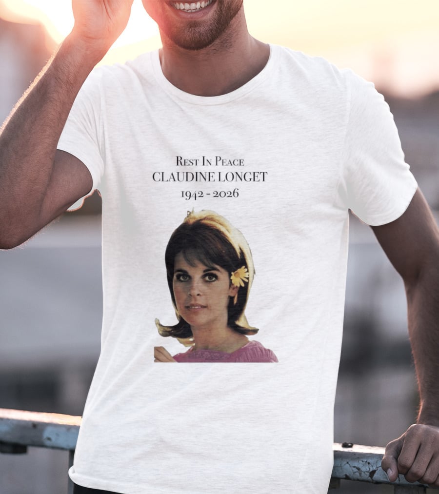 Rest In Peace Claudine Longet 1942 2026 Floral T-Shirt