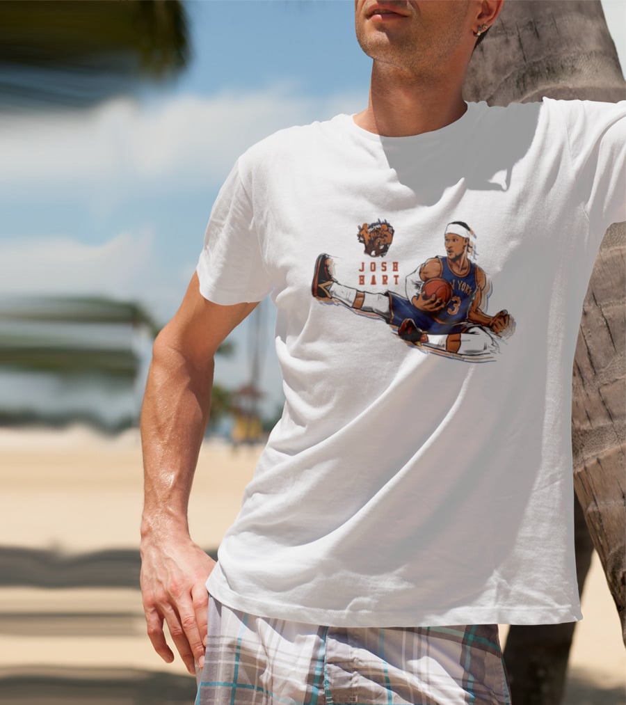 Josh Hart New York Knicks Basketball Star Pose T-Shirt