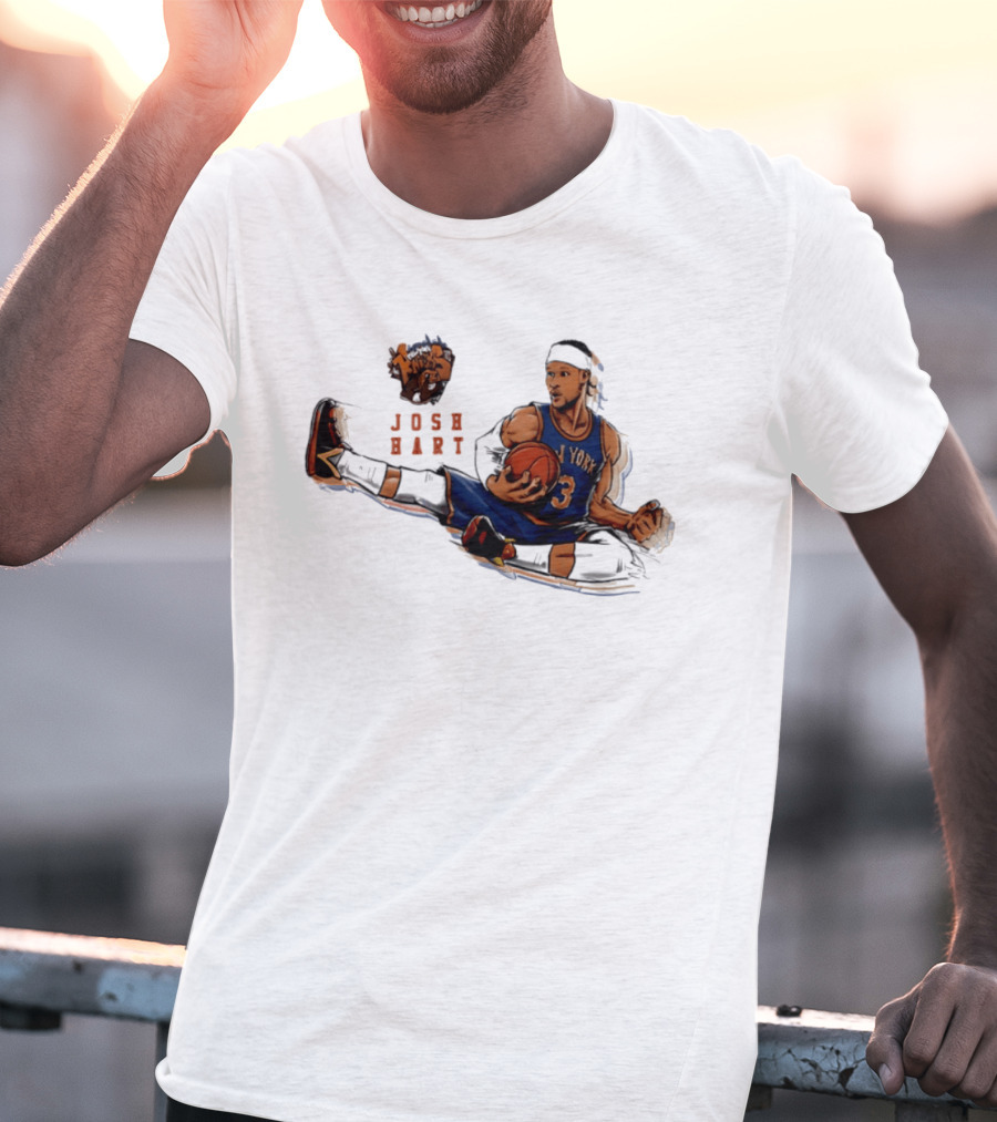 Josh Hart New York Knicks Basketball Star Pose T-Shirt