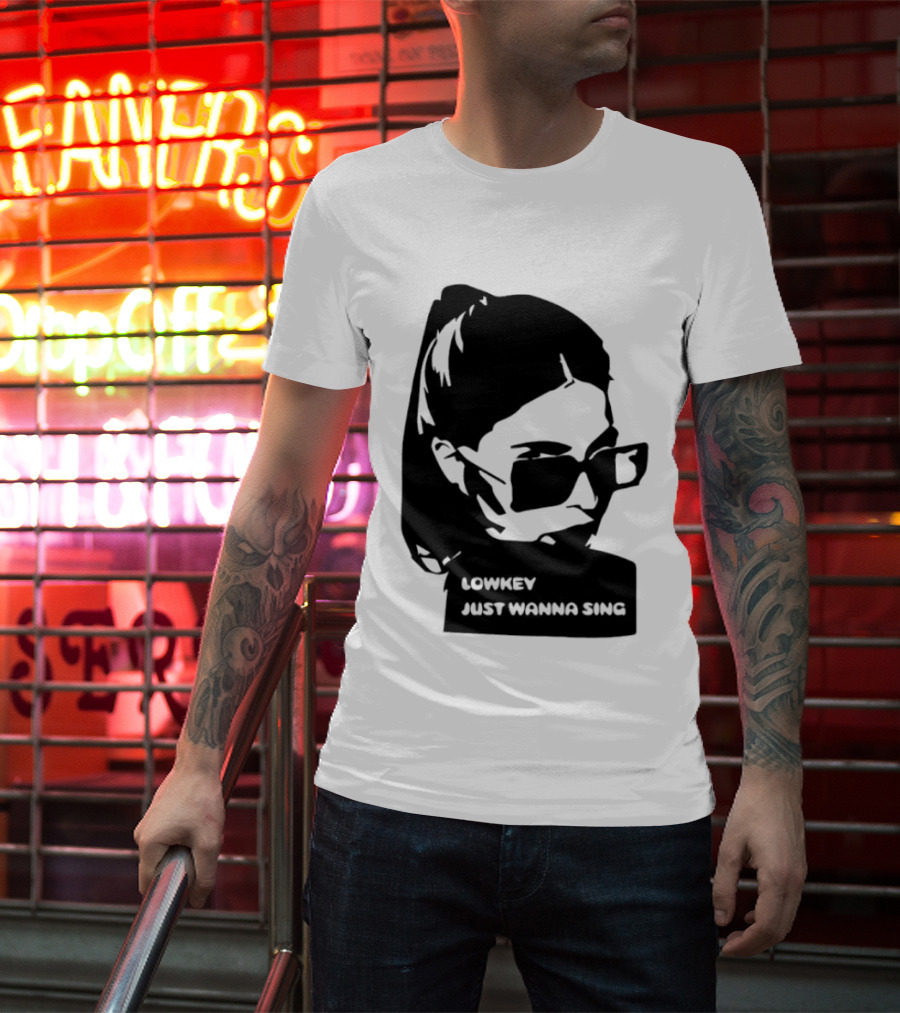 Lowkey Just Wanna Sing X Sophie Rey Sunglasses Girl T-Shirt