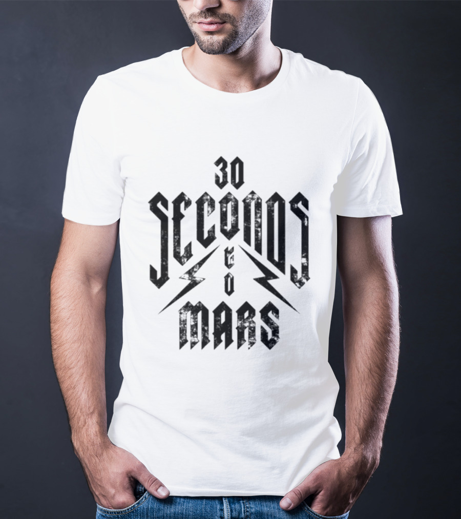 30 Seconds To Mars Lightning Bolt T-Shirt