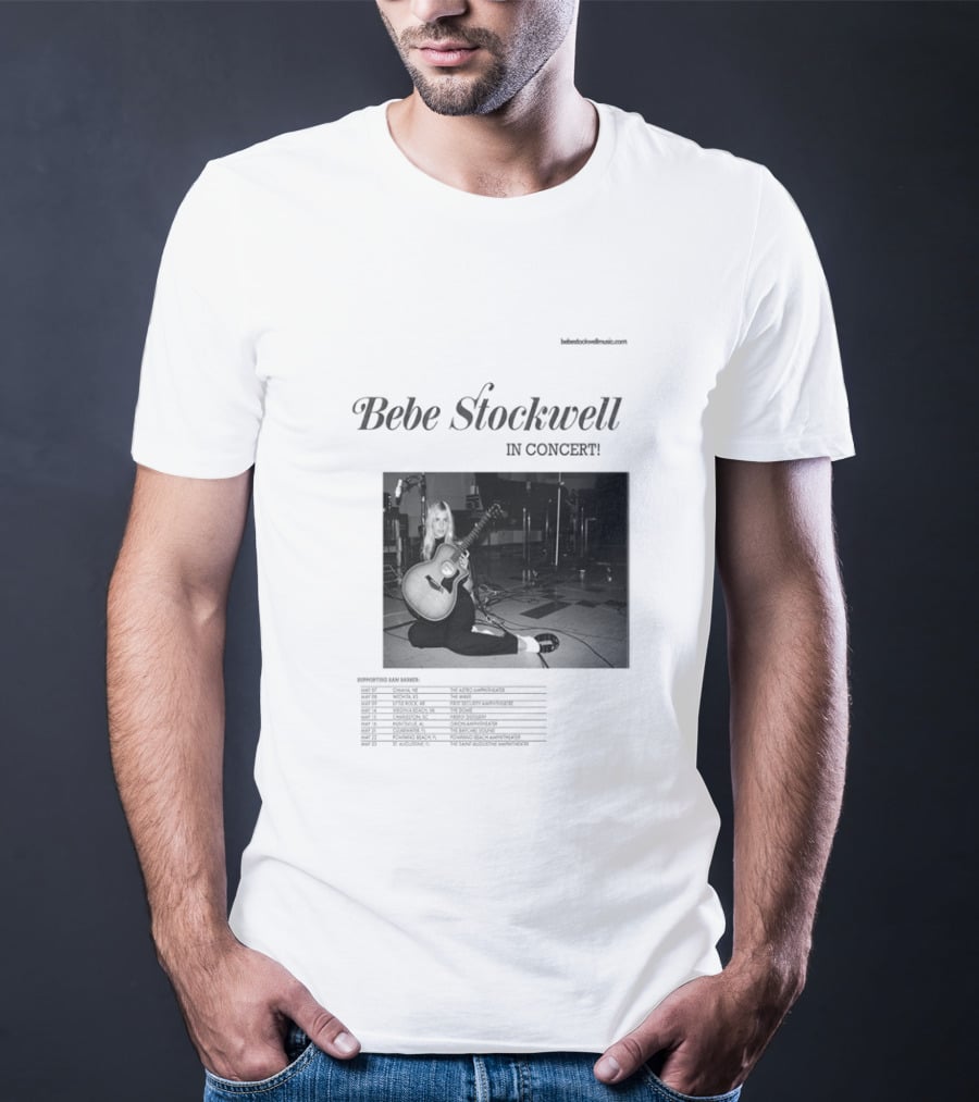 Bebe Stockwell In Concert Tour 2026 Dates Featuring Sam Barber T-Shirt