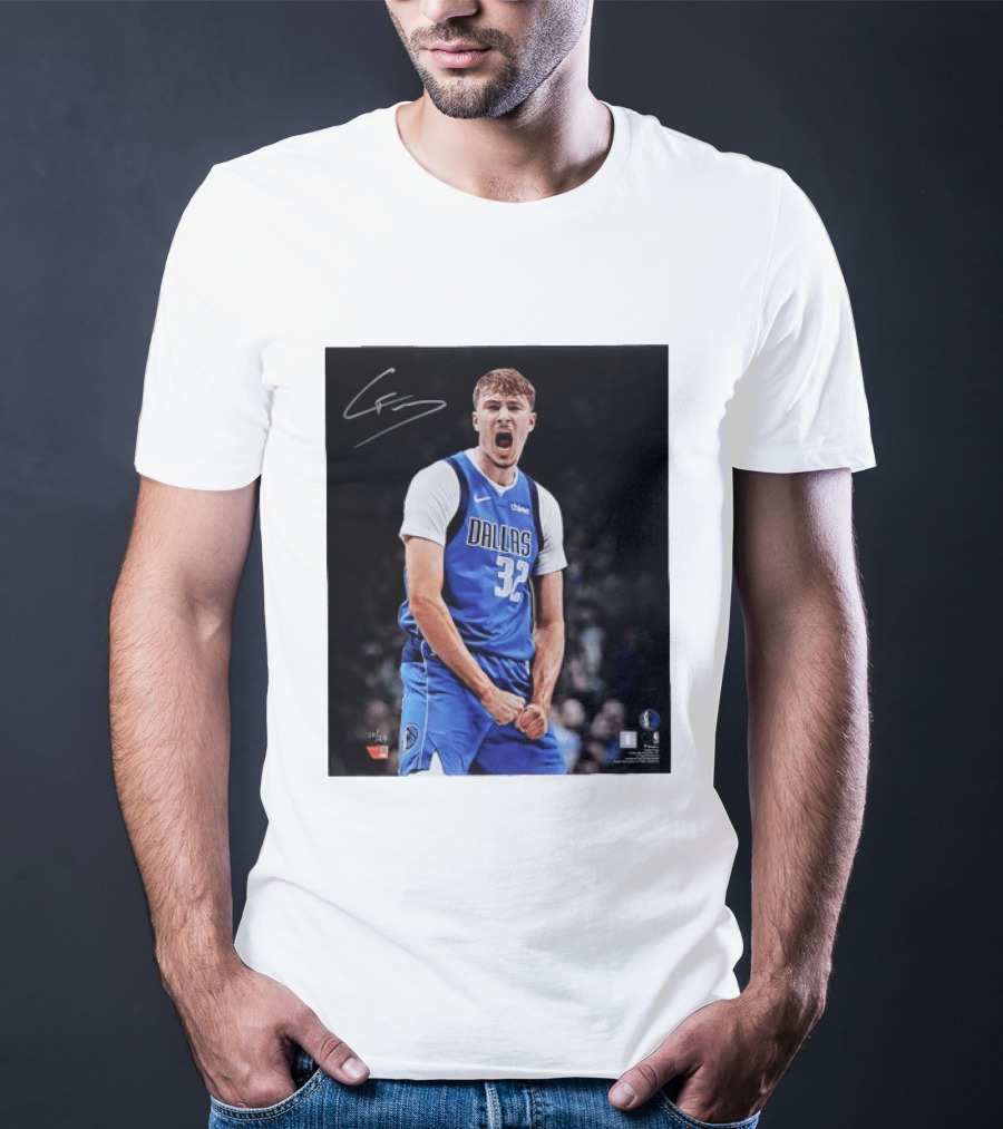 Cooper Flagg Dallas Mavericks Autographed Memorabilia NBA Collectible T-Shirt