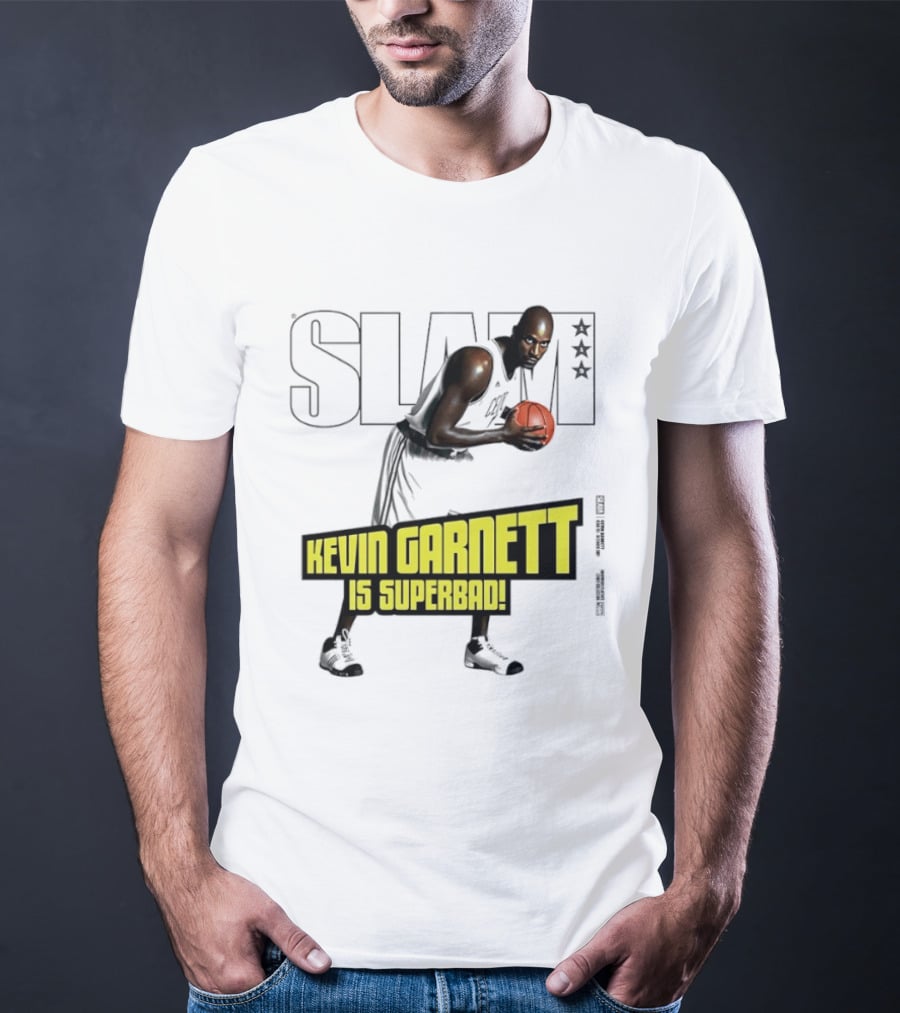 SLAM Magazine Cover Kevin Garnett Boston Celtics Is Superbad T-Shirt