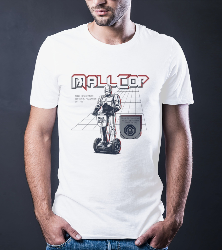 Mall Cop Model Designation OCP Crime Prevention Unit Serve The Public Trust Protect The Innocent Uphold The Law T-Shirt