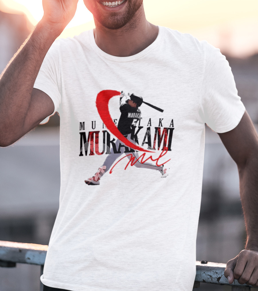 Munetaka Murakami Baseball Player Red Swing T-Shirt