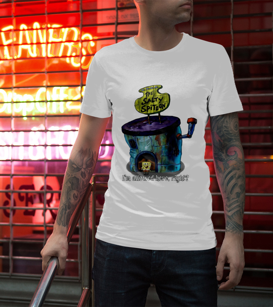 The Salty Spitoon SpongeBob SquarePants Are You Tough Enough Entrance Scene T-Shirt