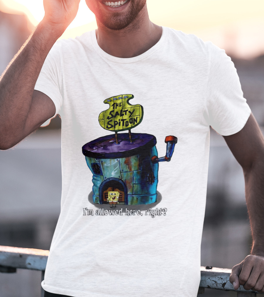 The Salty Spitoon SpongeBob SquarePants Are You Tough Enough Entrance Scene T-Shirt
