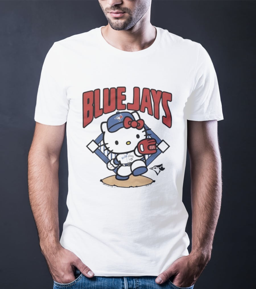 Toronto Blue Jays Hello Kitty Baseball Collaboration MLB T-Shirt