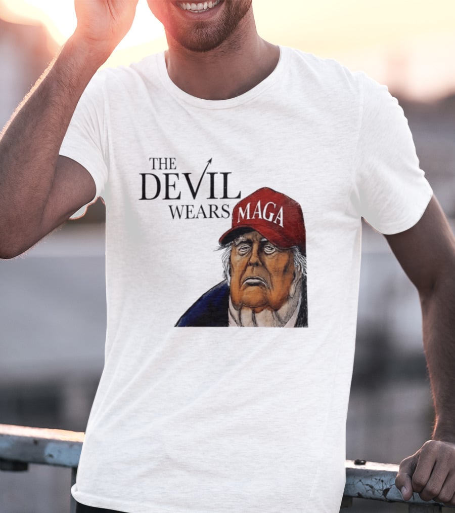 The Devil Wears MAGA Cap Trump T-Shirt