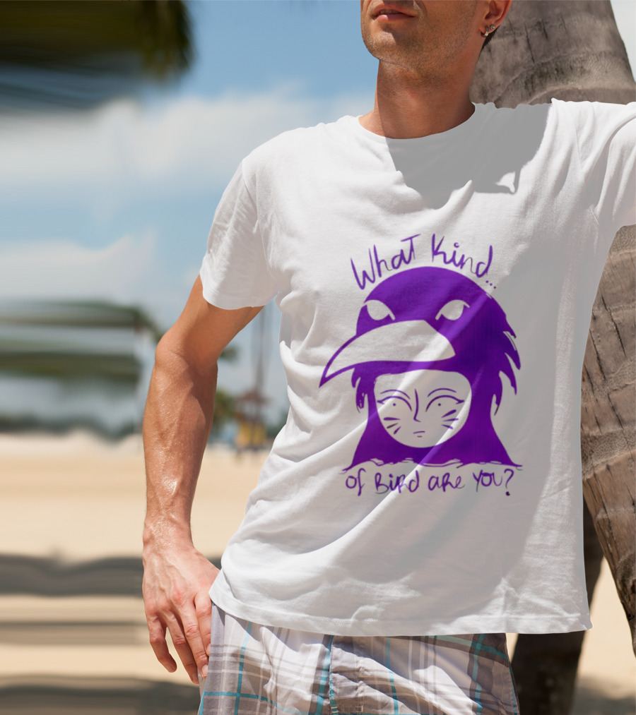 Moonrise Kingdom What Kind Of Bird Are You Purple Drawing T-Shirt