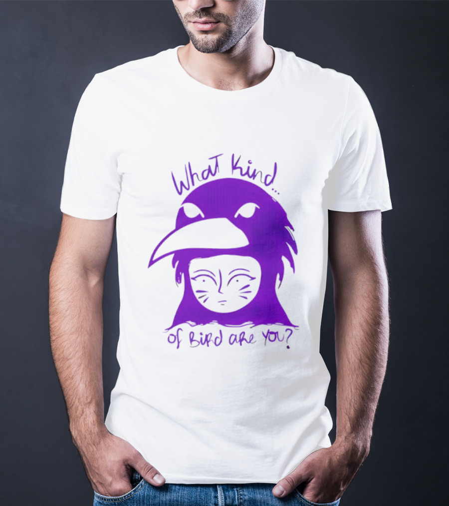Moonrise Kingdom What Kind Of Bird Are You Purple Drawing T-Shirt