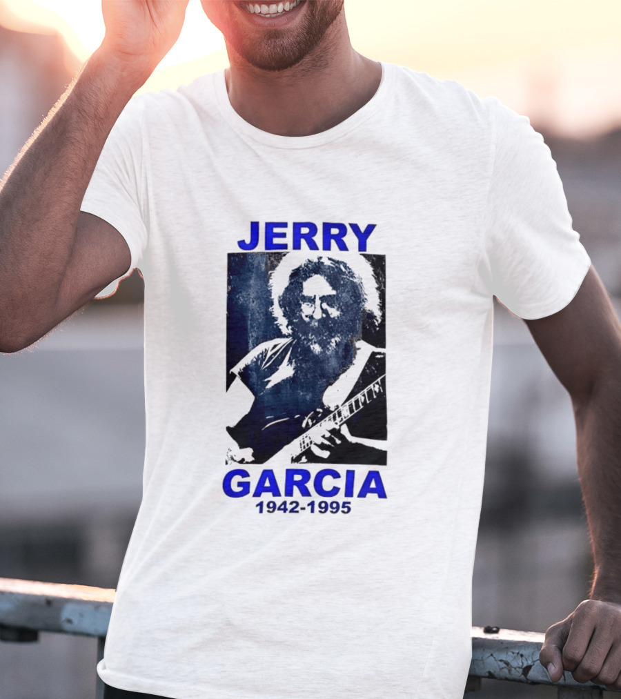 Jerry Garcia 1942 1995 Image With Guitar T-Shirt