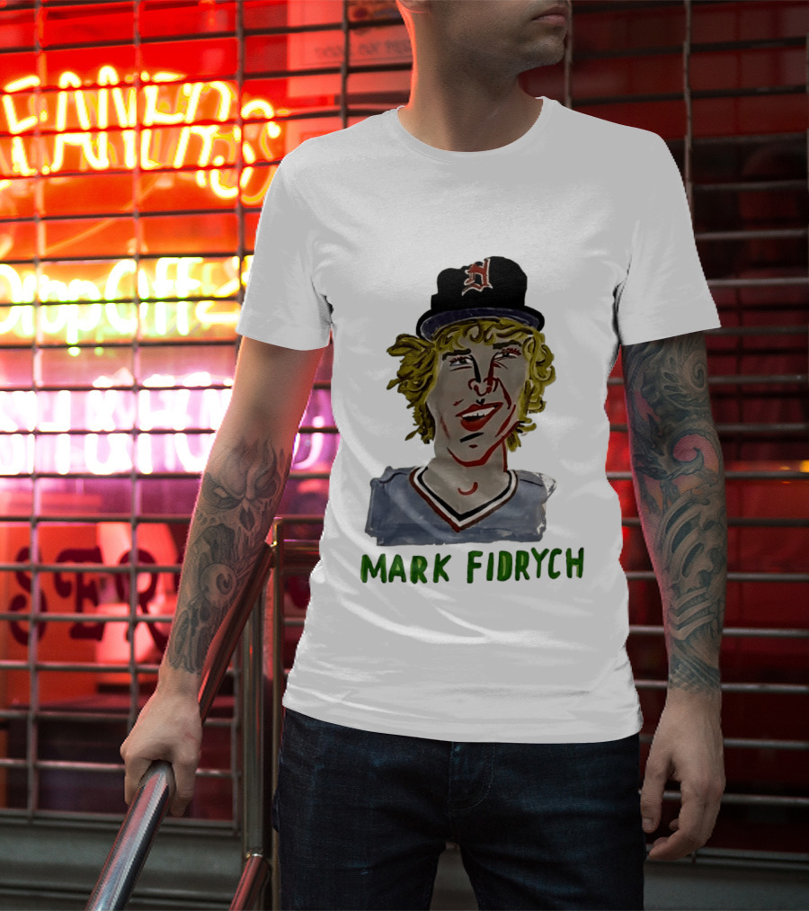 Mark Fidrych Detroit Tigers Vintage Baseball Legend T-Shirt