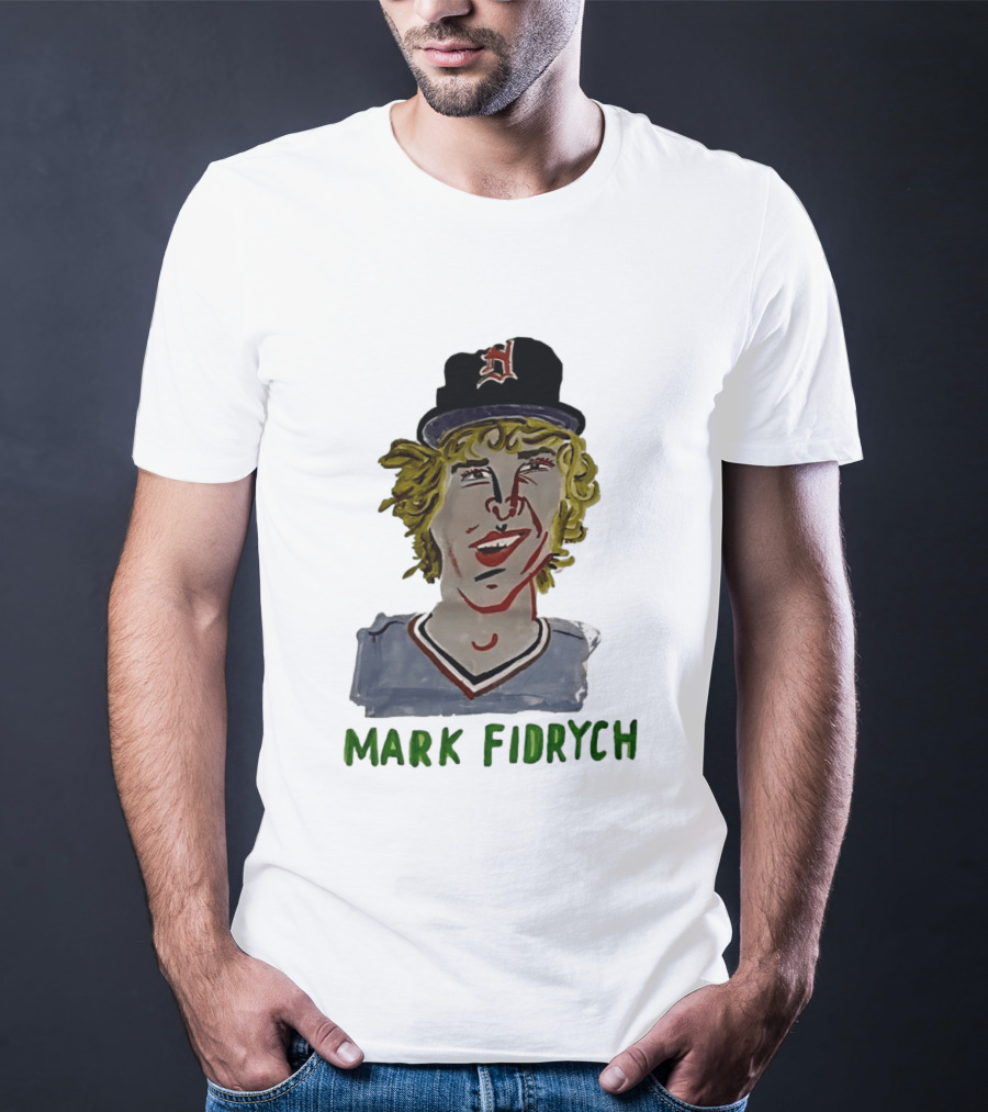 Mark Fidrych Detroit Tigers Vintage Baseball Legend T-Shirt