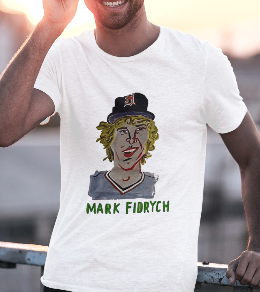 Mark Fidrych Detroit Tigers Vintage Baseball Legend T-Shirt