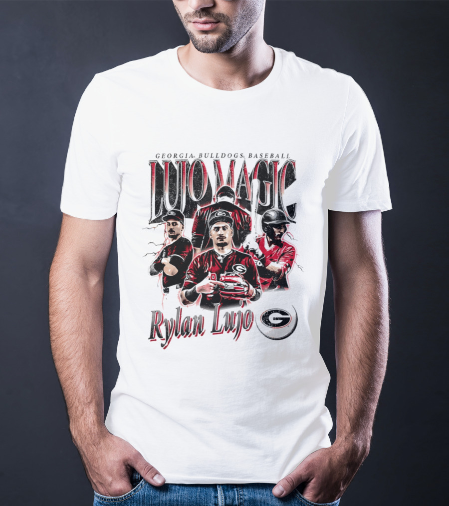 Georgia Bulldogs Baseball Lujo Magic Rylan Lujo T-Shirt