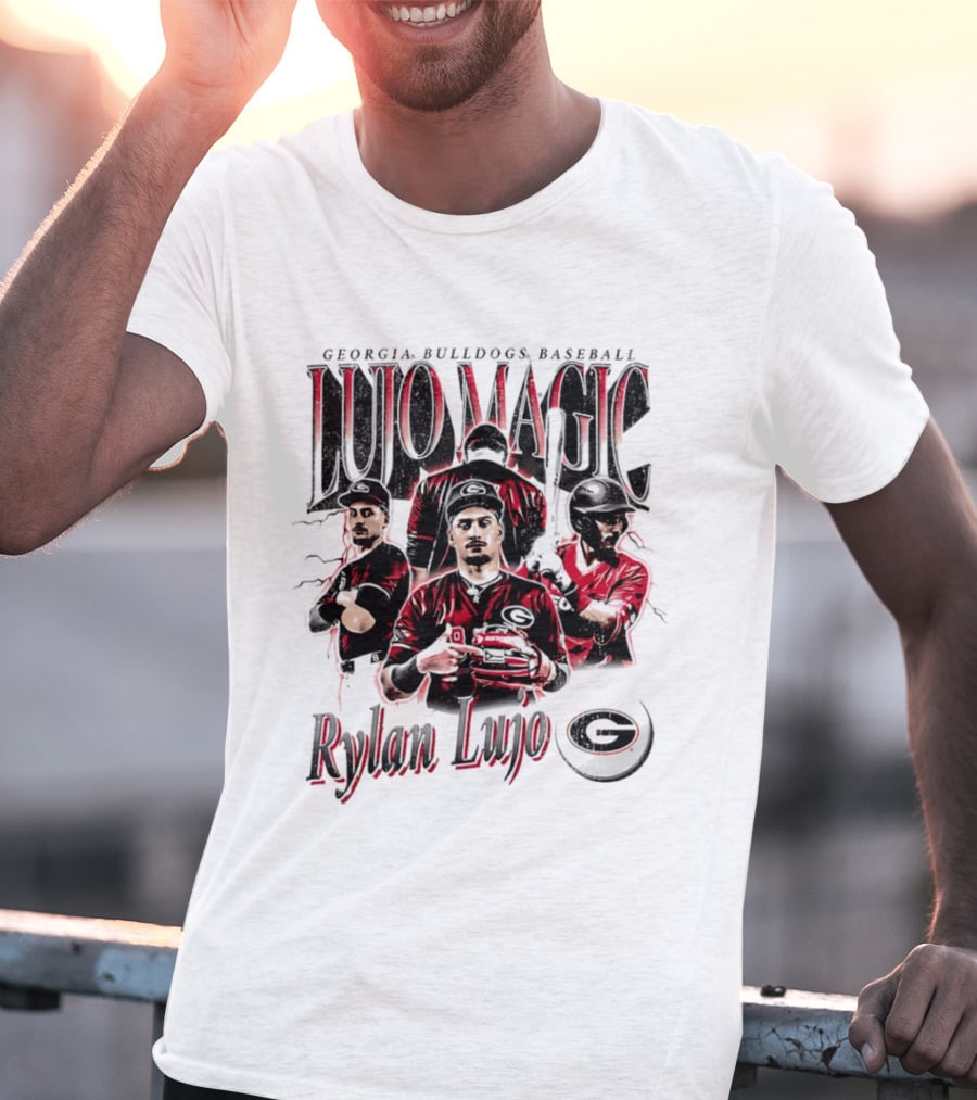 Georgia Bulldogs Baseball Lujo Magic Rylan Lujo T-Shirt