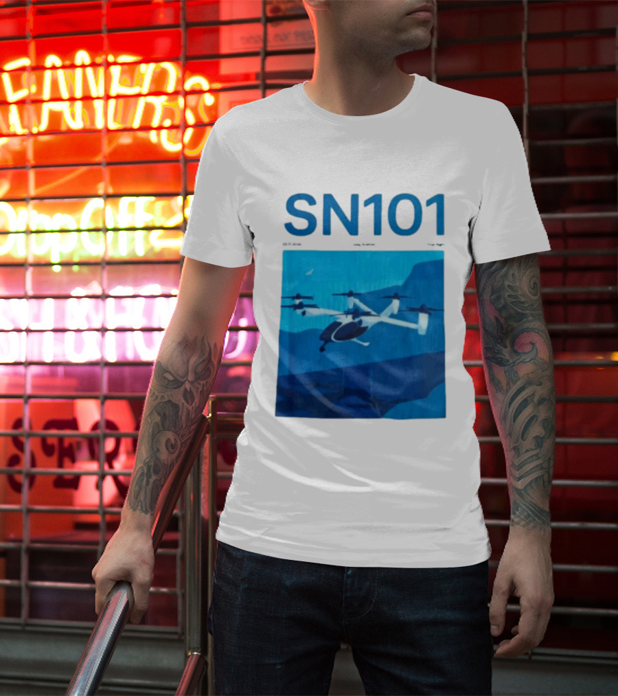 SN101 Joby Aviation First Flight Electric Air Taxi Innovation T-Shirt