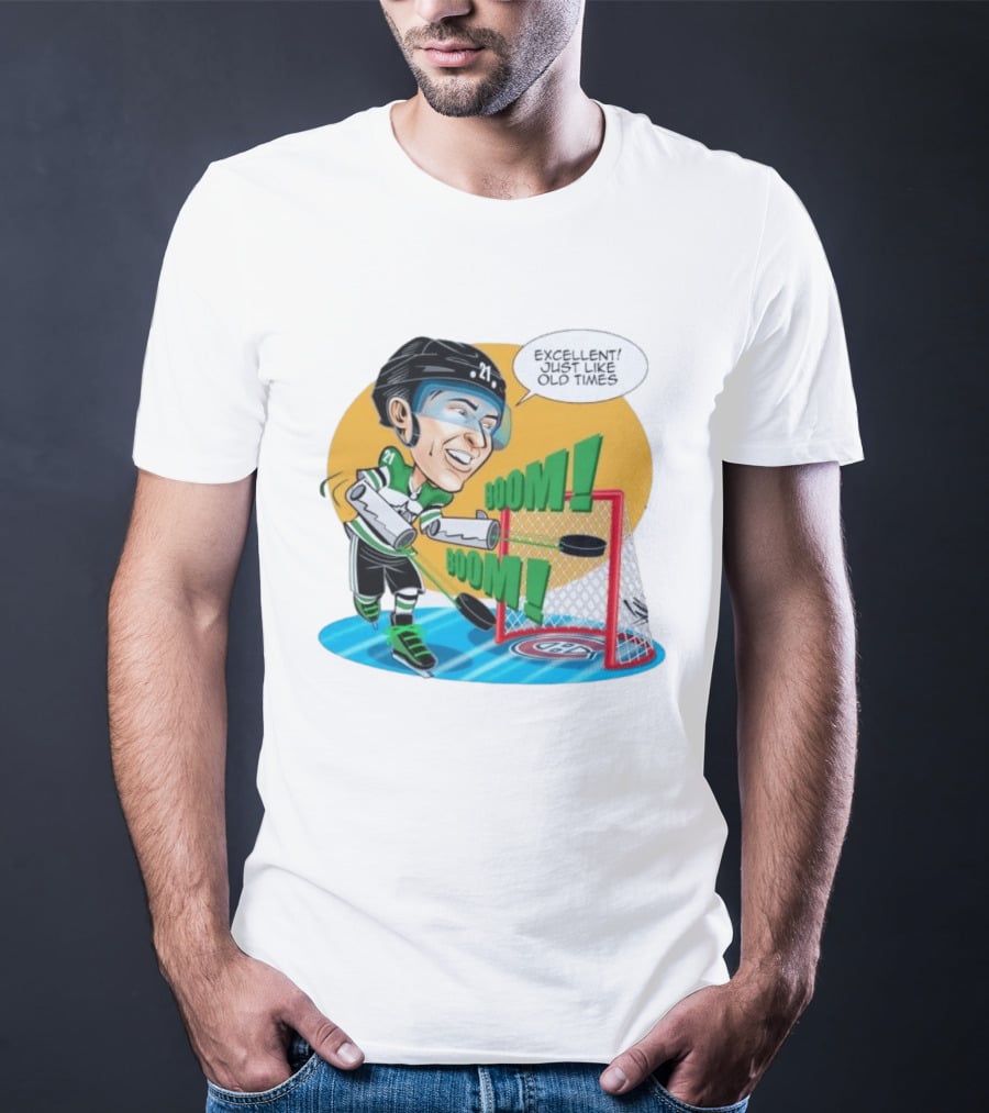 Jason Robertson Boom Excellent Just Like Old Times Hockey Goal T-Shirt