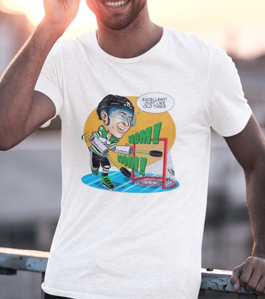 Jason Robertson Boom Excellent Just Like Old Times Hockey Goal T-Shirt