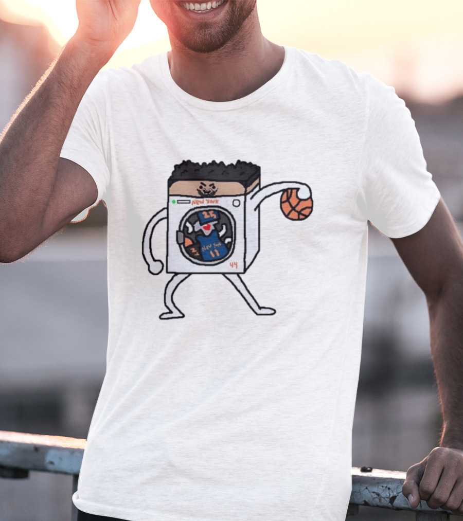 Landry Shamet New York Washing Machine Basketball Play T-Shirt