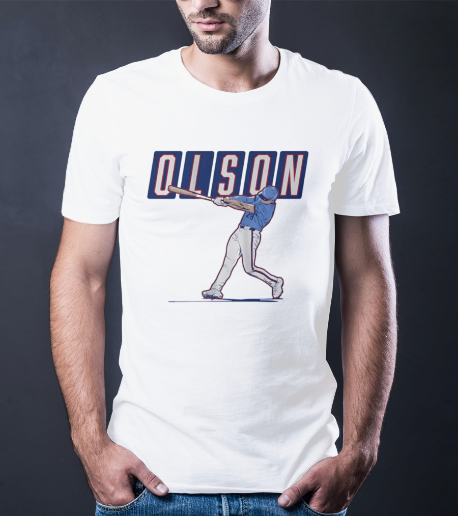 Olson 28 ATL Slugger Swing For Atlanta Braves Baseball Fans T-Shirt