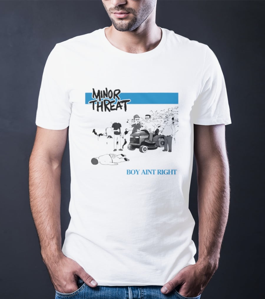 Minor Threat Boy Ain't Right Beer Mower Scene T-Shirt