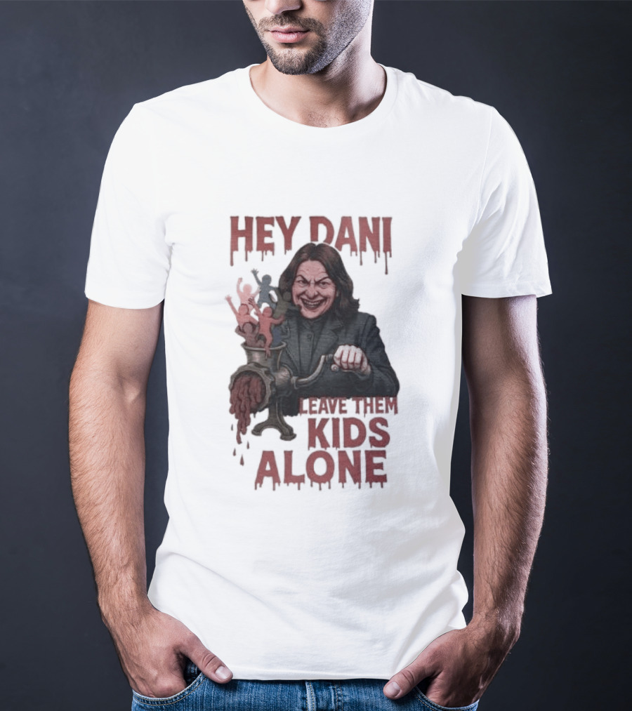 Hey Dani Leave Them Kids Alone Creepy Halloween T-Shirt