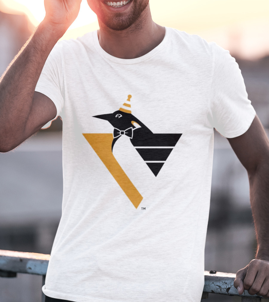 Pittsburgh Penguins Happy Birthday RoboPenguin NHL Party T-Shirt