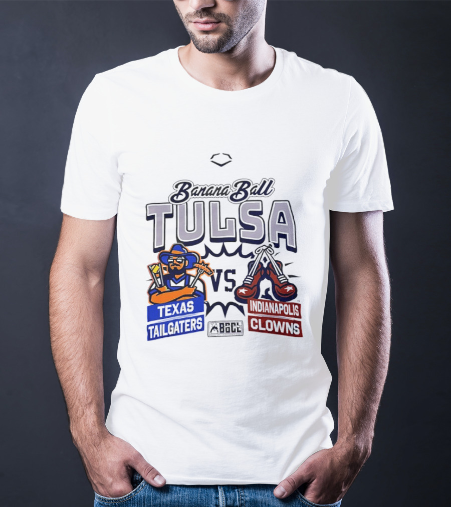 Banana Ball Tulsa Texas Tailgaters Vs Indianapolis Clowns T-Shirt