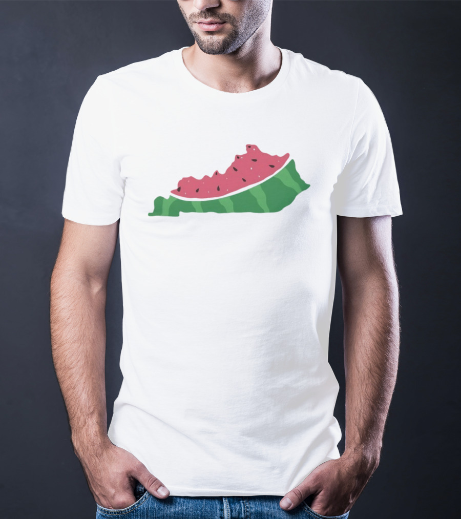 Watermelon Kentucky Shaped Slice T-Shirt
