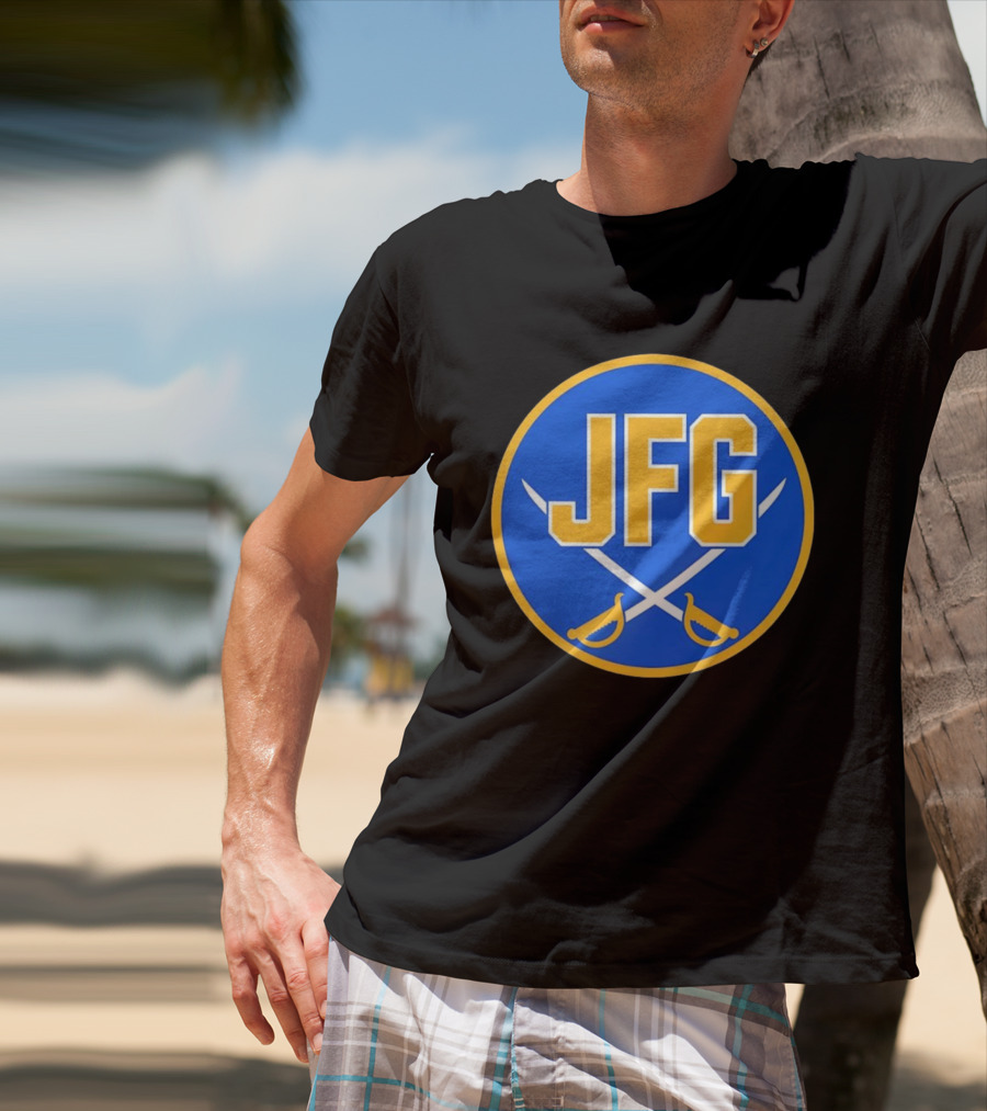 Buffalo Sabres JFG River Hockey Academy Circular Badge Swords T-Shirt