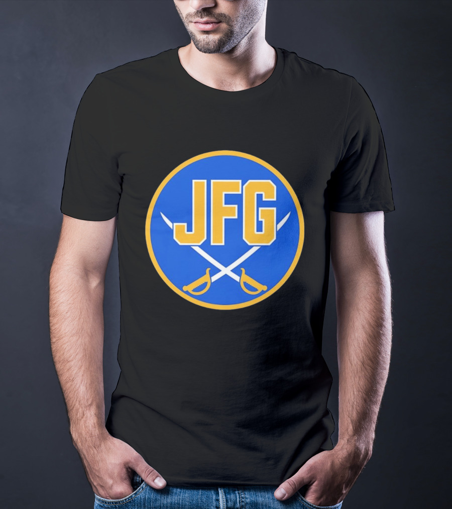 Buffalo Sabres JFG River Hockey Academy Circular Badge Swords T-Shirt